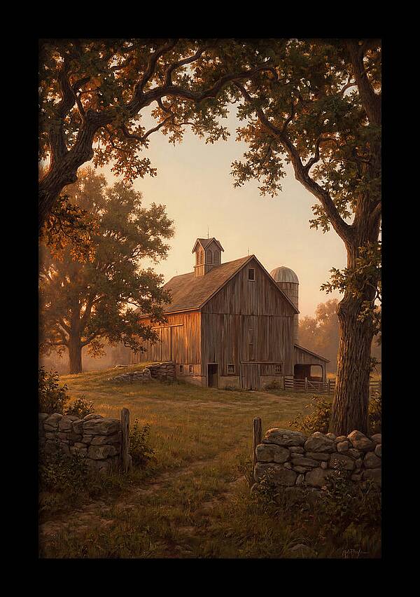 Dairy Barn At Golden Hour