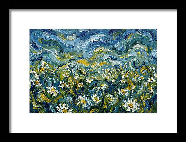 Daisy Field In Expressionist Style