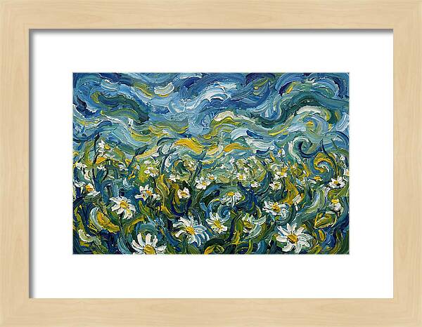 Daisy Field In Expressionist Style