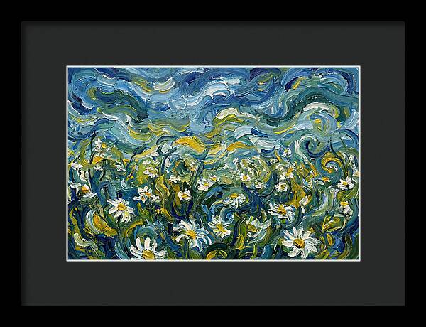 Daisy Field In Expressionist Style