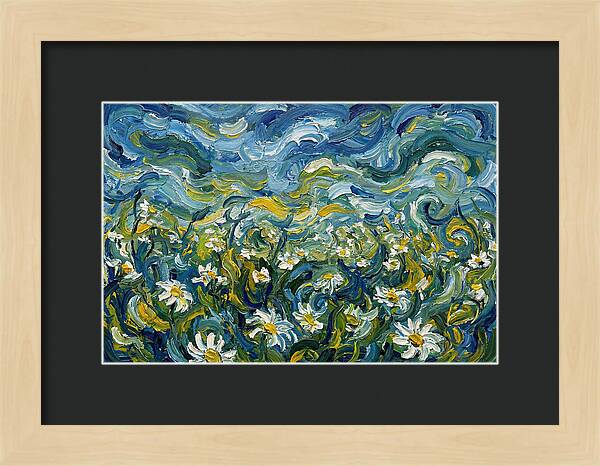 Daisy Field In Expressionist Style
