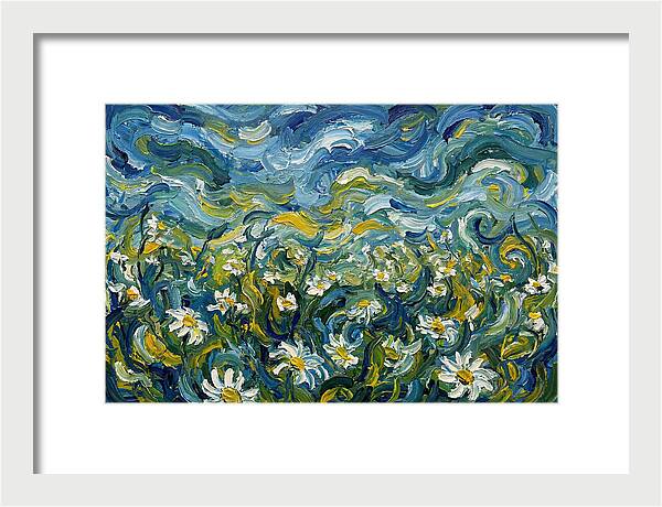Daisy Field In Expressionist Style