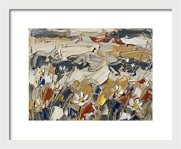 Daisy Field In Palette Knife Style