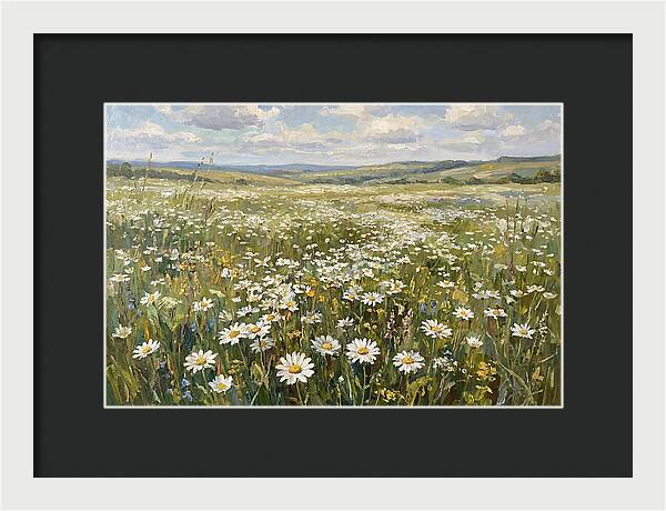 Daisy Field Under Open Skies