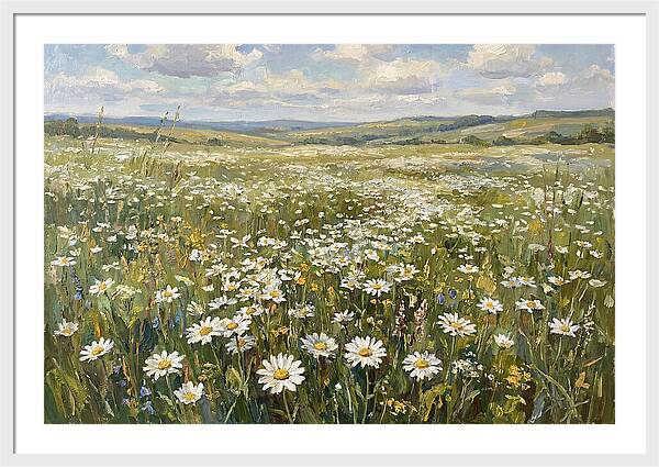 Daisy Field Under Open Skies