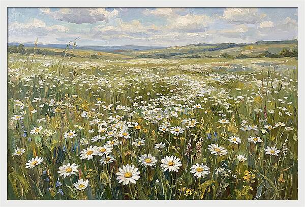 Daisy Field Under Open Skies