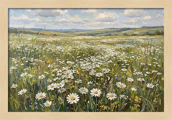 Daisy Field Under Open Skies