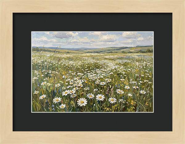 Daisy Field Under Open Skies