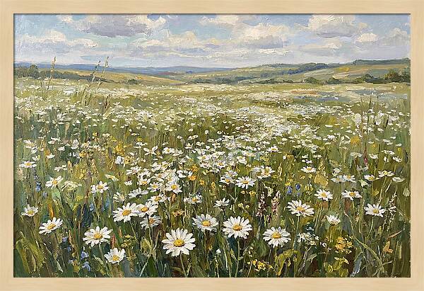 Daisy Field Under Open Skies