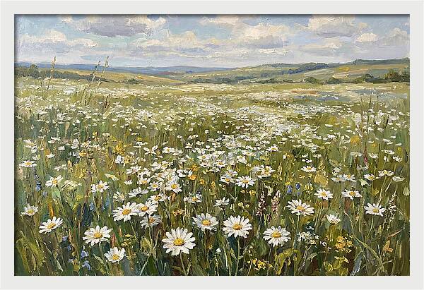 Daisy Field Under Open Skies