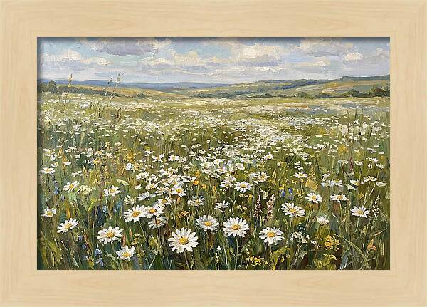Daisy Field Under Open Skies