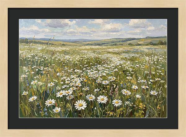 Daisy Field Under Open Skies