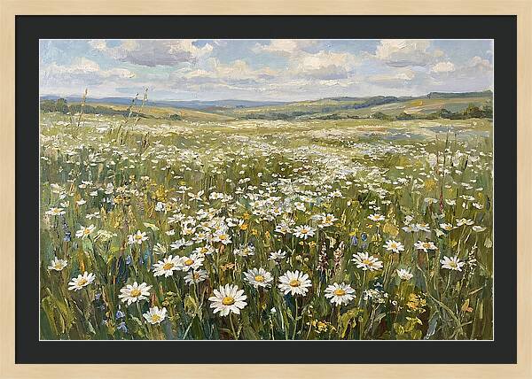 Daisy Field Under Open Skies