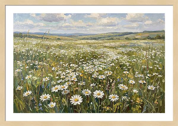 Daisy Field Under Open Skies