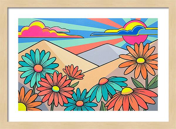 Daisy Fields In Bloom