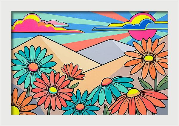 Daisy Fields In Bloom