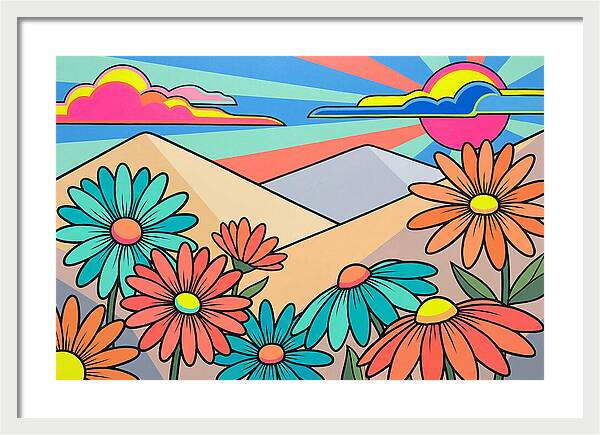 Daisy Fields In Bloom