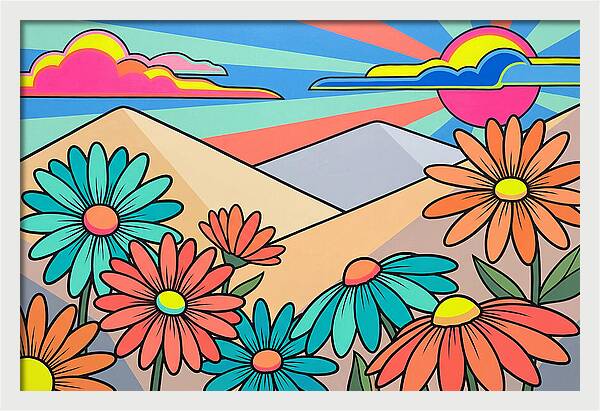Daisy Fields In Bloom