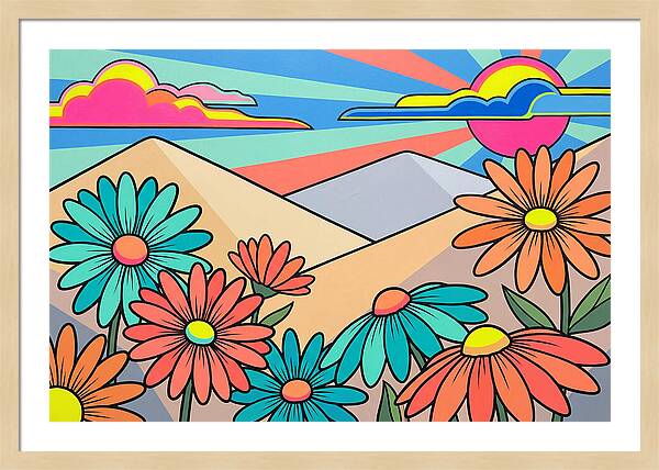 Daisy Fields In Bloom