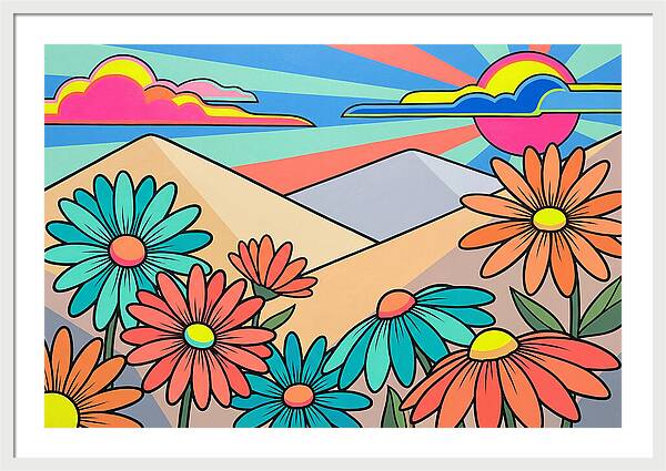 Daisy Fields In Bloom
