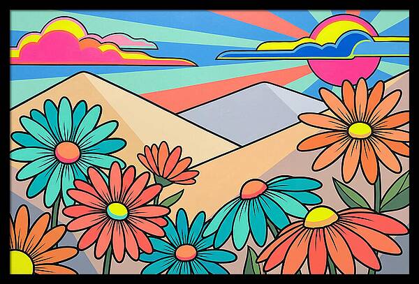 Daisy Fields In Bloom