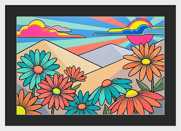 Daisy Fields In Bloom