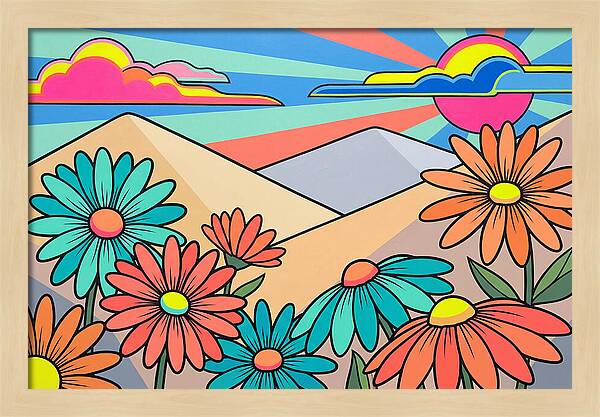 Daisy Fields In Bloom