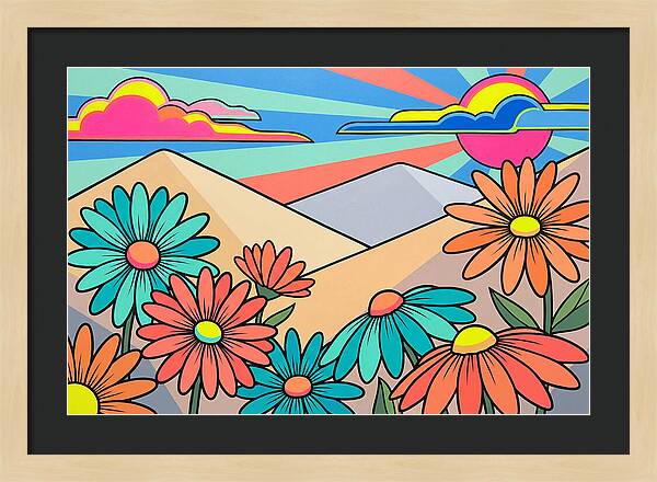 Daisy Fields In Bloom