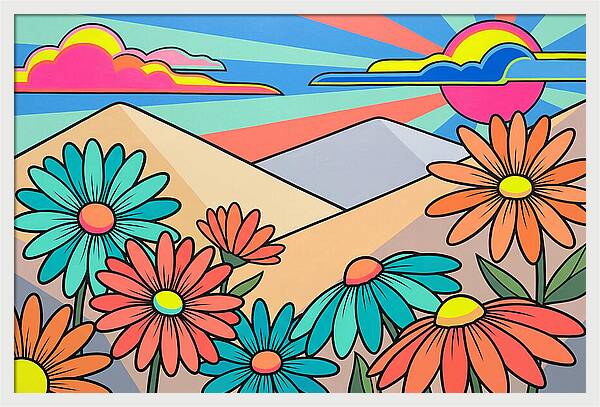 Daisy Fields In Bloom