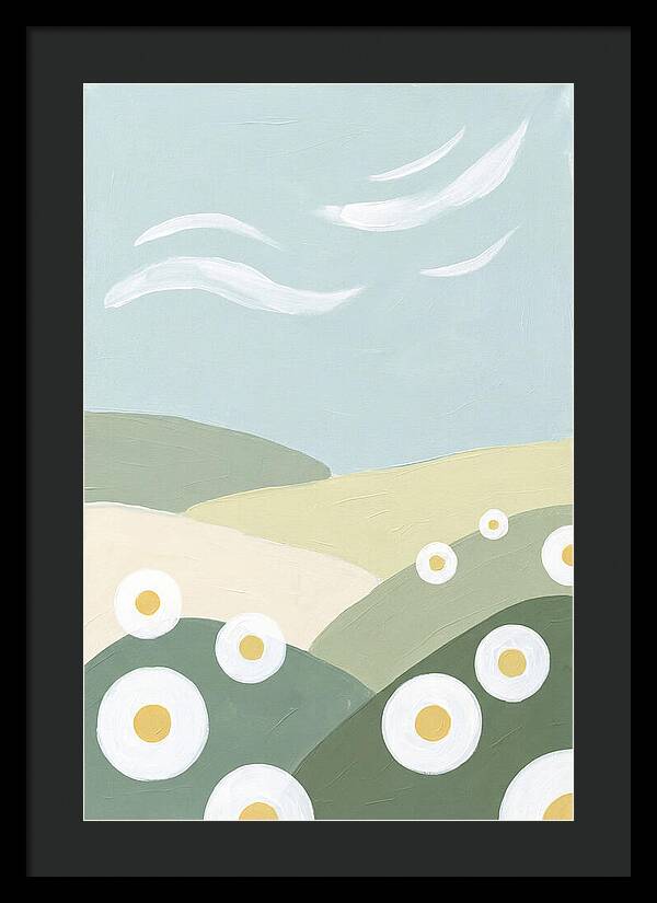 Daisy Fields Under Soft Skies