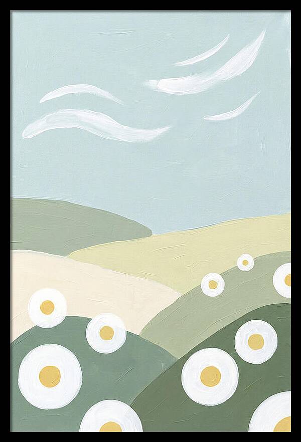 Daisy Fields Under Soft Skies