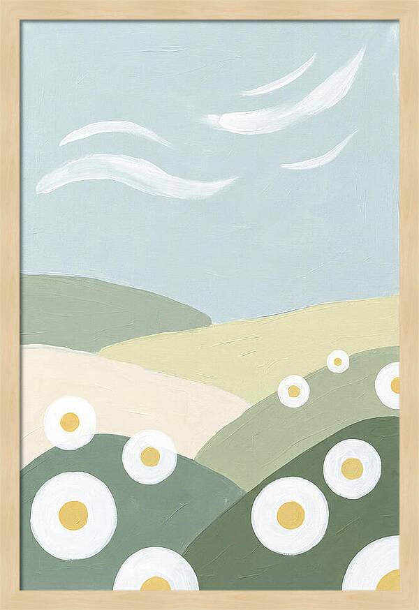 Daisy Fields Under Soft Skies