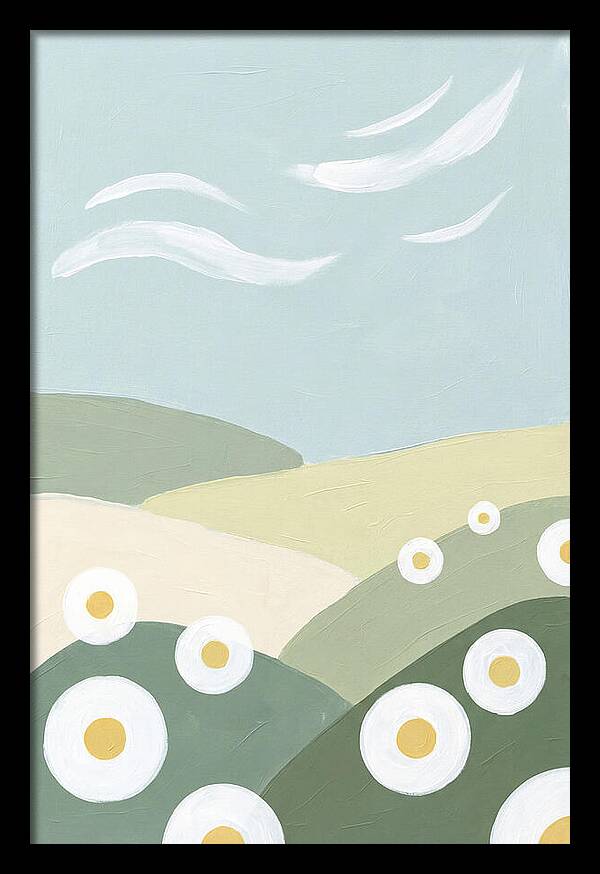 Daisy Fields Under Soft Skies
