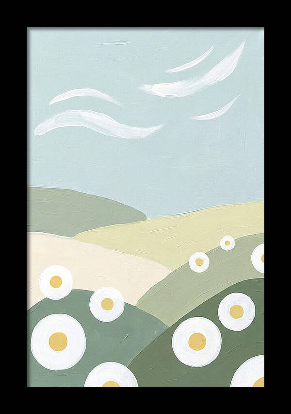 Daisy Fields Under Soft Skies