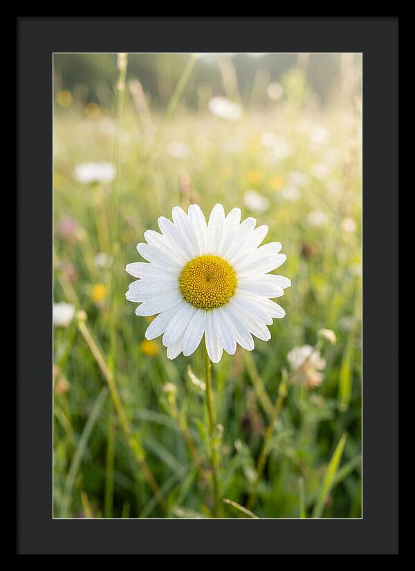 Daisy In A Sunlit Meadow