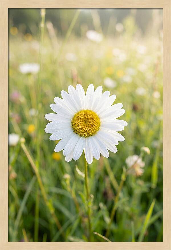 Daisy In A Sunlit Meadow