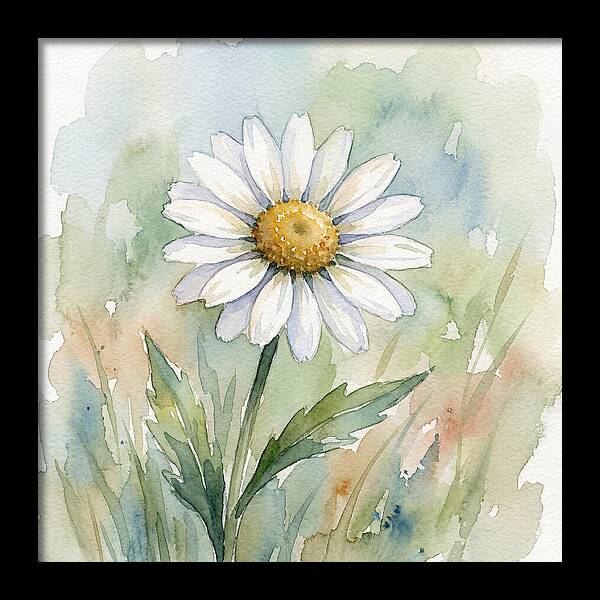 Daisy In Watercolor Bliss