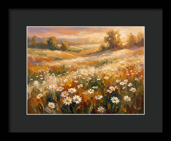 Daisy Meadow At Dusk
