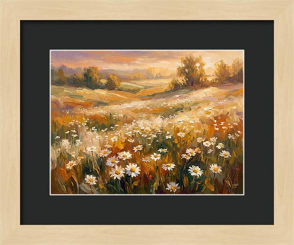 Daisy Meadow At Dusk