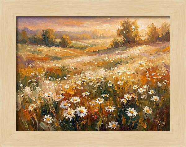 Daisy Meadow At Dusk