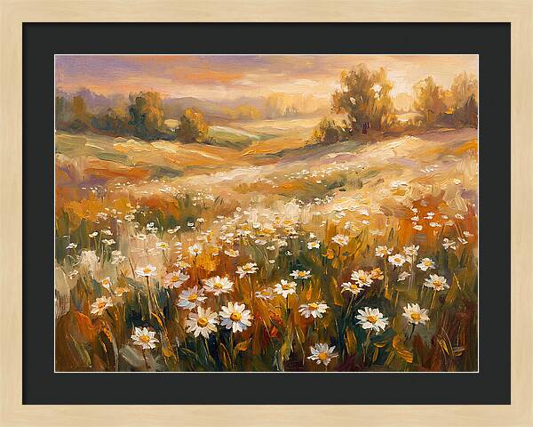 Daisy Meadow At Dusk