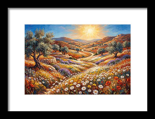 Daisyfilled Mediterranean Landscape