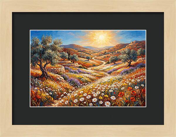 Daisyfilled Mediterranean Landscape