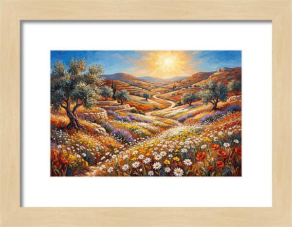 Daisyfilled Mediterranean Landscape