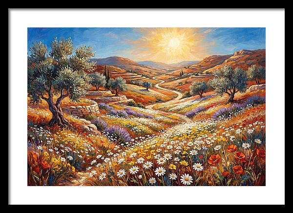 Daisyfilled Mediterranean Landscape