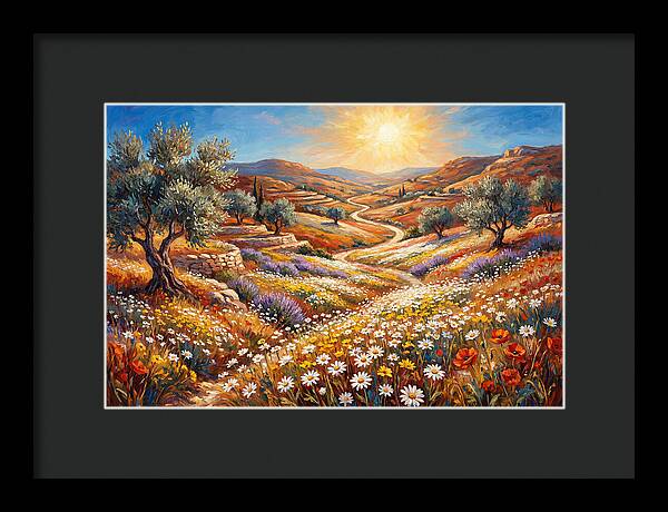 Daisyfilled Mediterranean Landscape