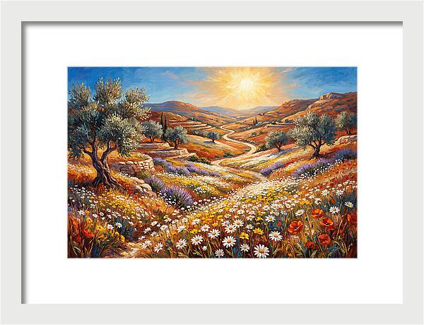 Daisyfilled Mediterranean Landscape