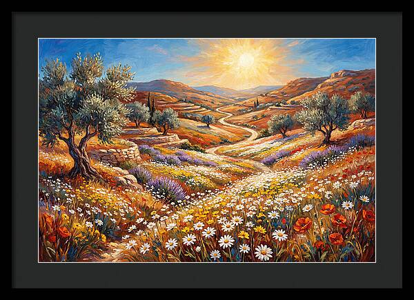 Daisyfilled Mediterranean Landscape