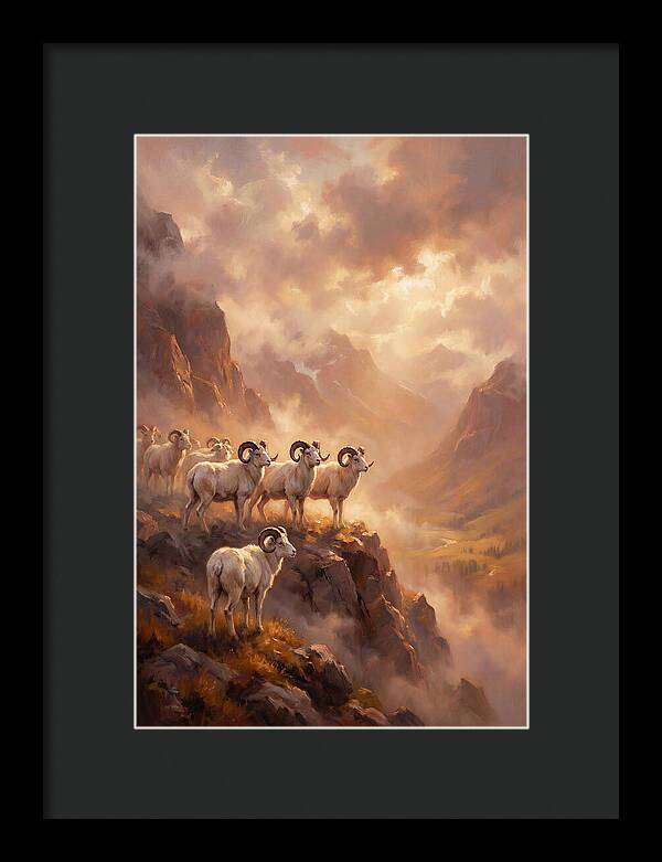 Dall Sheep In Landscape