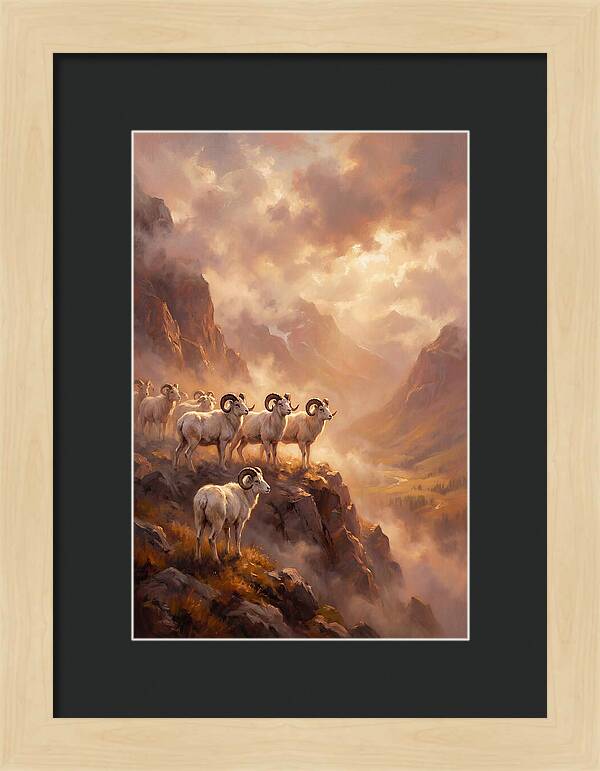 Dall Sheep In Landscape